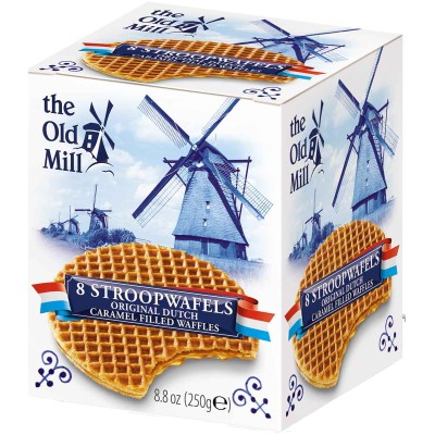 The Old Mill Stroopwafels 8pc in Box
