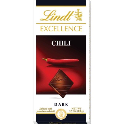 Lindt Excellence Dark Chocolate Chili Bar