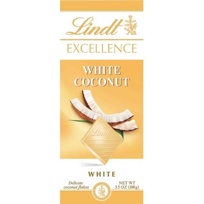 Lindt Excellence White Chocolate Coconut Bar 