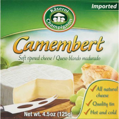 Champignon Camembert Cheese Tins