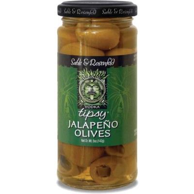 Sable & Rosenfeld Vodka Jalapeno Tipsy Olives in Jar