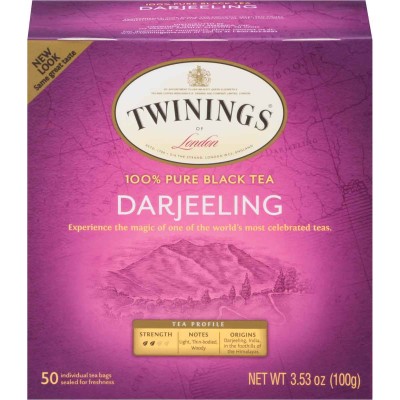Twinings of London Darjeering Tea 50 Count