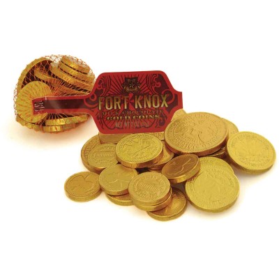 Fort Knox Gold Coins in Mesh Bag