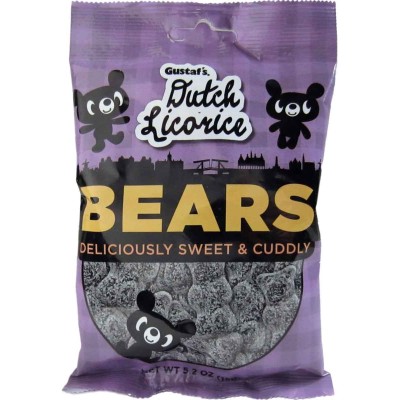 Dutch Licorice Sugared Bears Bag