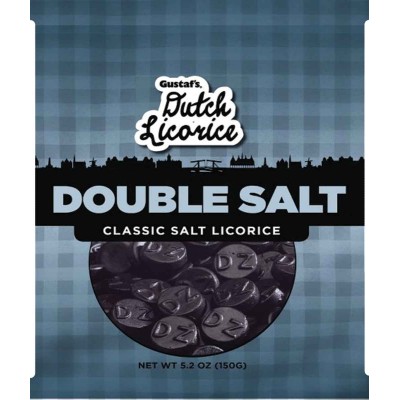 Dutch Licorice Dutch Double Salt Licorice Bag