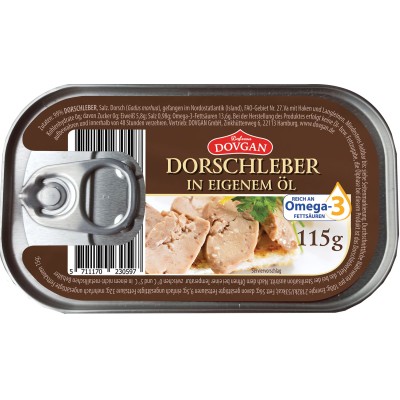 Dovgan Cod Liver in Oil Tin