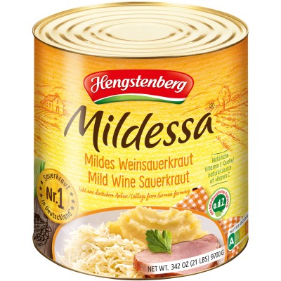 Hengstenberg Mildessa Sauerkraut Large Tin 2pk