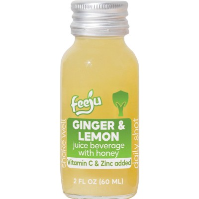 Feeju Ginger & Lemon Juice with Honey, Vitamin C & Zinc