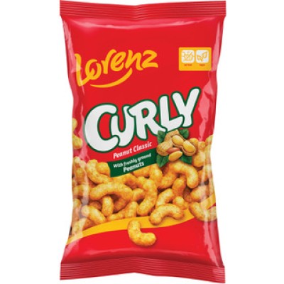 Lorenz Curly Peanut Flavored Puffed Corn Bag