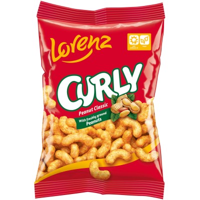 Lorenz Curly Peanut Flavored Puffed Corn Bag