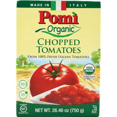 Pomi Organic Chopped Tomatoes in Carton