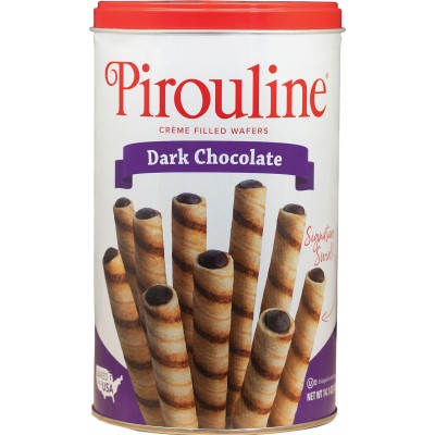 De Beukelaer Dark Chocolate Pirouline Tin