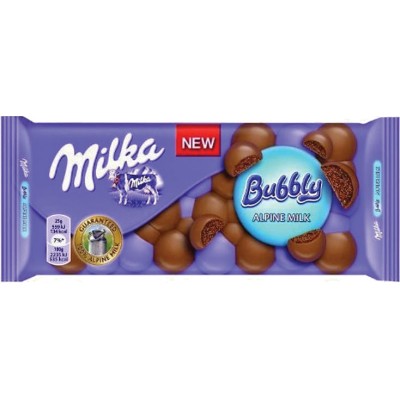 Milka Bubbly Milk Chocolate Bar 