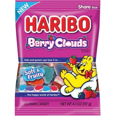 Haribo Berry Clouds Gummies in Bag 