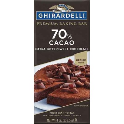 Ghirardelli 70% Dark Chocolate Baking Bar