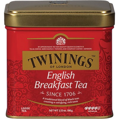 Twinings of London Loose English Breakfast Tea Tin 