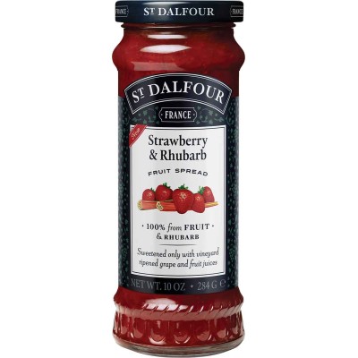 St Dalfour Strawberry & Rhubarb Preserve in Jar