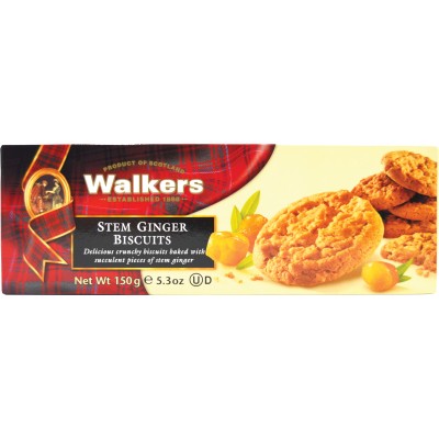 Walkers  Stem Ginger Shortbread Cookie Box