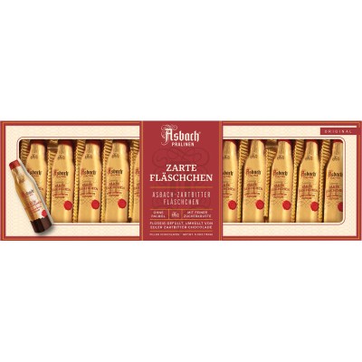 Asbach Dark Chocolate Bottles 12 Piece Gift Box 