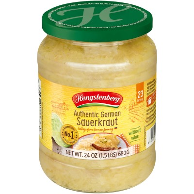 Hengstenberg Authentic German Sauerkraut Without Wine in Jar