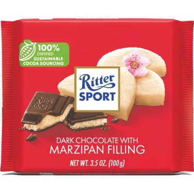 Ritter Sport Marzipan Dark Chocolate Bar
