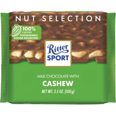 Ritter Sport Milk Chocolate Cashew Bar