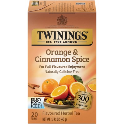 Twinings of London Orange and Cinnamon Spice Tea 20 Count