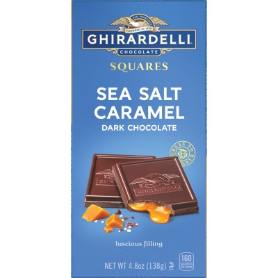 Ghirardelli Sea Salt Caramel Dark Chocolate Squares Bar