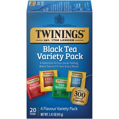Twinings of London Black Tea Variety Pack 20 Count