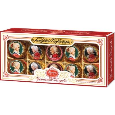 Reber Assorted 10 Piece Mozart, Constanze, and Truffle Kugel Gift Box