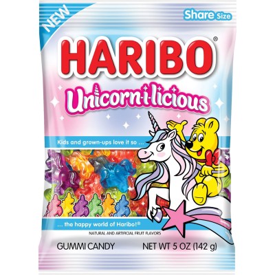 Haribo Unicorn-I-Licious Gummies In Bag 