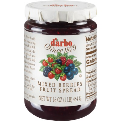 D'arbo Mixed Berries Fruit Spread