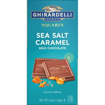 Ghirardelli Sea Salt Caramel Milk Chocolate Squares Bar