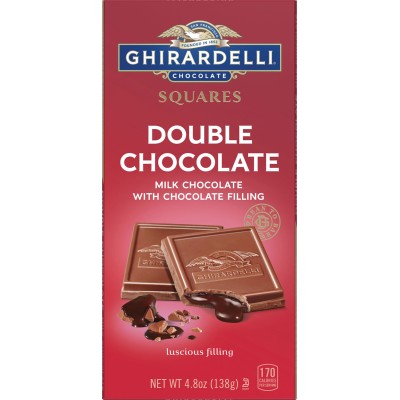 Ghirardelli Milk Chocolate Double Chocolate Squares Bar 