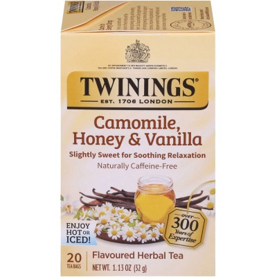Twinings of London Camomile, Honey, and Vanilla Herbal Tea 20 Count 