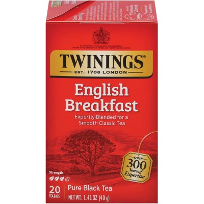 Twinings of London English Breakfast Tea 20 Count