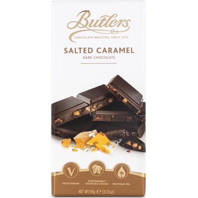 Butlers 58% Dark Chocolate Salted Caramel Signature Bar