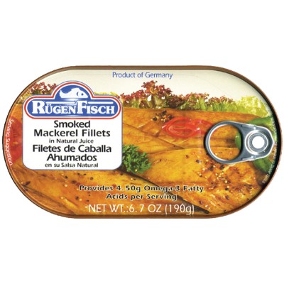 RugenFisch Smoked Mackerel in Natural Juices