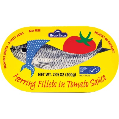 Rugenfisch Retro Herring in Tomato Sauce Tin