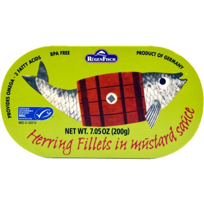 Rugenfisch Retro Herring in Mustard Sauce Tin