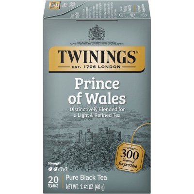 Twinings of London Prince of Whales Classic Tea 20 Count 