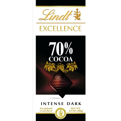 Lindt Excellence 70% Cocoa Chocolate Bar 