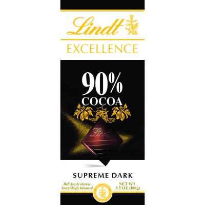Lindt Excellence 90% Cocoa Chocolate Bar 