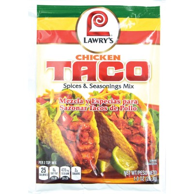 Lawrys Chicken Taco Spices & Seasoning