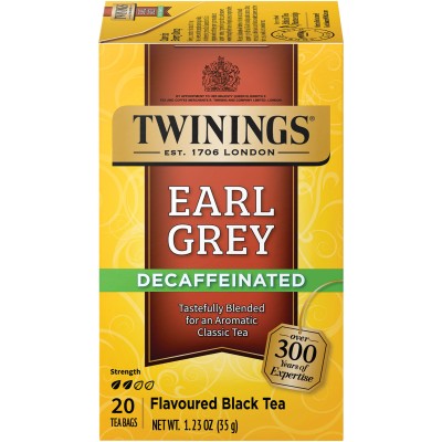 Twinings of London Earl Grey Decaffeinated Tea 20 Count