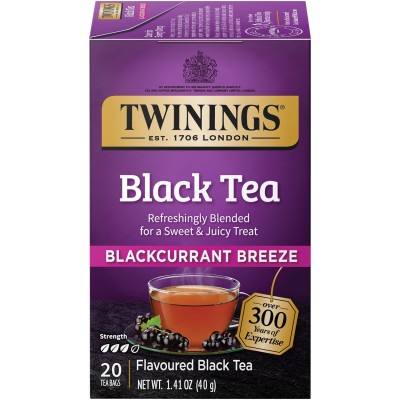 Twinings of London Blackcurrant Breeze Tea 20 Count
