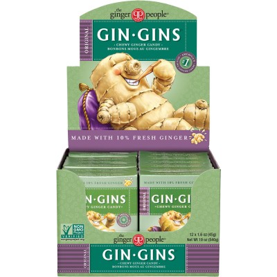 The Ginger People Chewy Ginger Candy Travel Pack