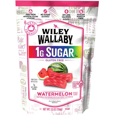 Wiley Wallaby Watermelon Low Sugar Licorice Bag