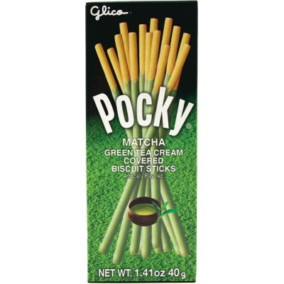 Glico Pocky Matcha Green Tea Dipped Cookie Sticks