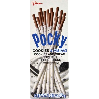 Glico Pocky Cookies & Cream Dipped Cookie Sticks 